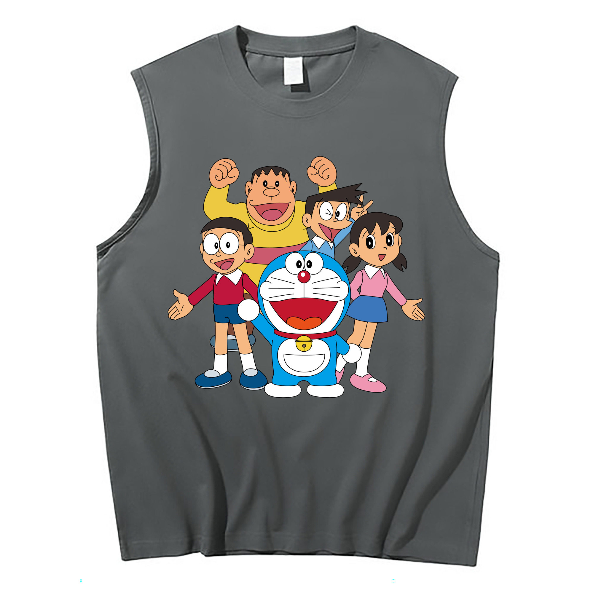 （画像用） ドラえもん 骨川 スネ夫 Doraemon Honekawa Suneo コットン100％タンクトップ（フロントプリント）